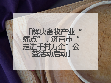 解决畜牧产业“痛点”，济南市“走进千村万企”公益活动启动